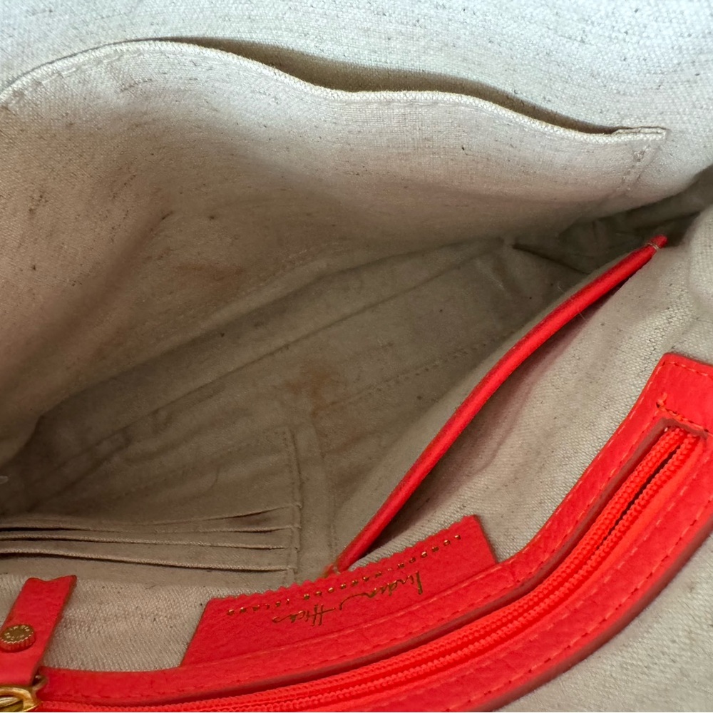 Vibrant Red Leather Pouch - Picture 3 of 4